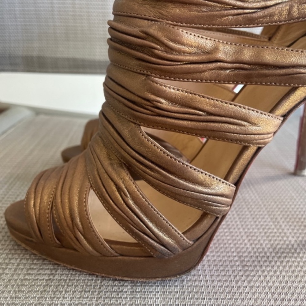 Christian Louboutin Tinazata Caged Heels Booties - Picture 5 of 16
